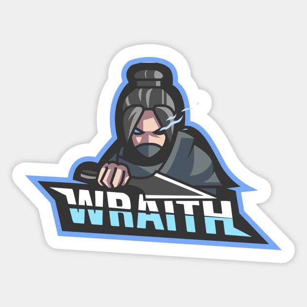 Apex Legends Wraith Mascot Esports logo Apex Legends Sticker