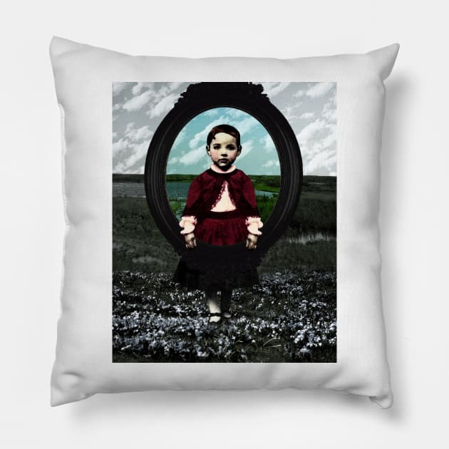 Girl Framed Pillow by Loveday101