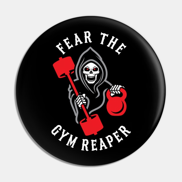 Fear The Gym Reaper Pin by brogressproject