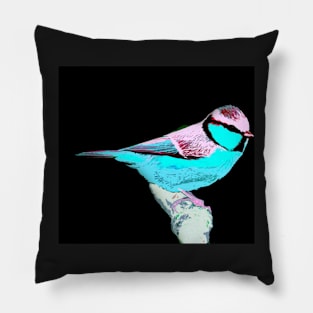 Blue Tit Bird Pillow