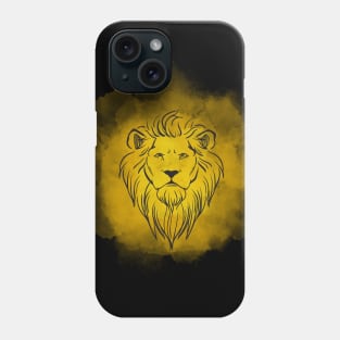 Yellow lion head Phone Case