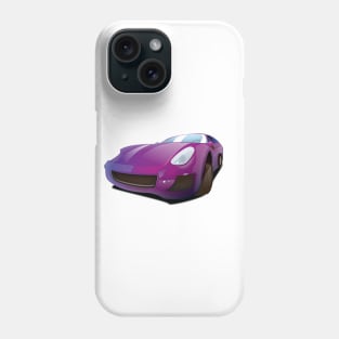 Fast Purple Sports car Phone Case