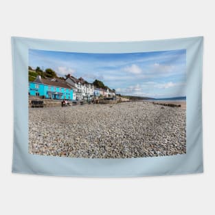 Amroth Village And Pebble Beach Tapestry