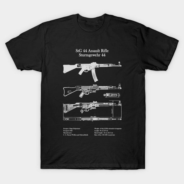 Ww2 Sturmgewehr Stg 44 T-Shirt Ww2 Sturmgewehr Stg 44 T-Shirt