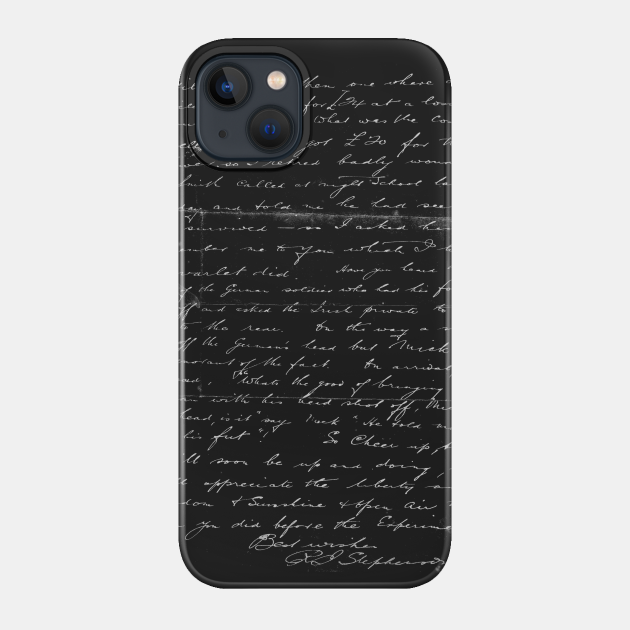 Letter - Script - Phone Case