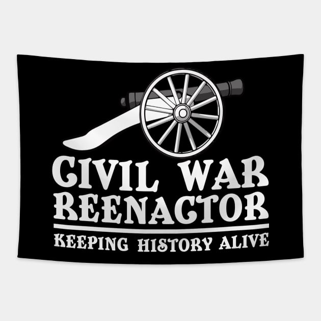 Civil War Reenactor Tapestry by thingsandthings