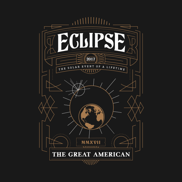 Great American Eclipse: Art Deco by Black Otter