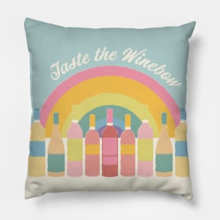 Taste the winebow Pillow