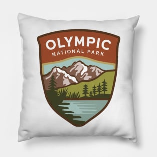 Olympic National Park Vintage Pillow