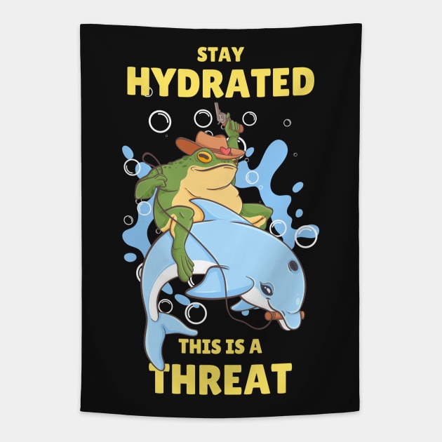 Hydrate Frog Tapestry by Artistic Imp