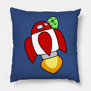 Waterbear Rocket Ship Pillow