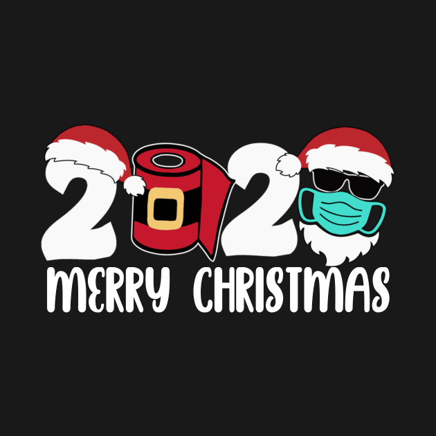 Merry Christmas 2020 Quarantine Christmas Santa Face Shirt by Kelley Clothing