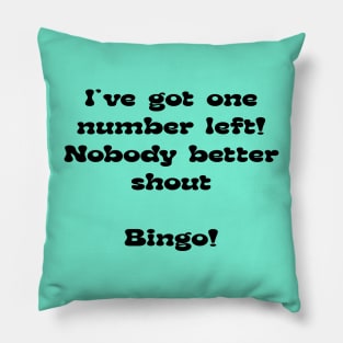 IVE GOT ONE NUMBER LEFT Pillow