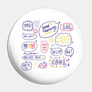 Speech Bubble Pin