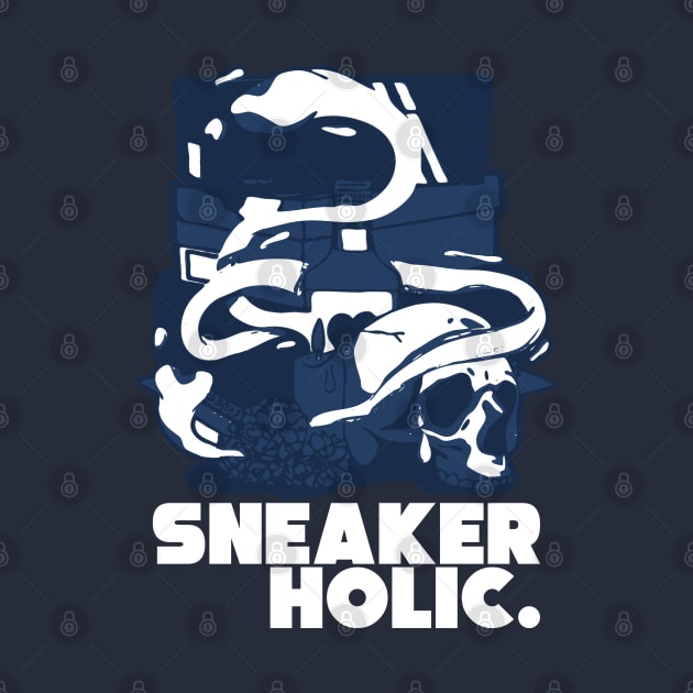 Sneaker Holic Brave Blue Sneaker Art by funandgames