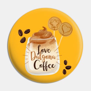 Love Dalgona Coffee Pin