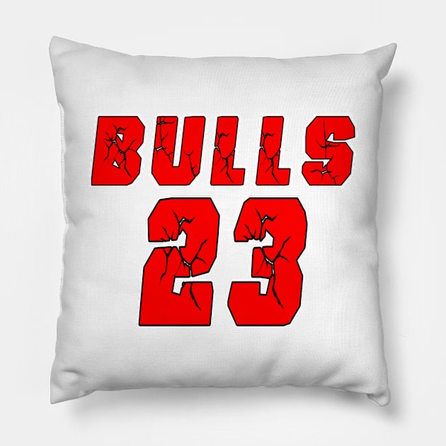 BULLS GLASES Pillow by HEART64