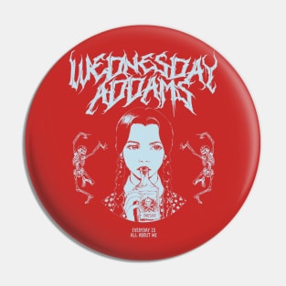 Wednesday Addams Metal Pin