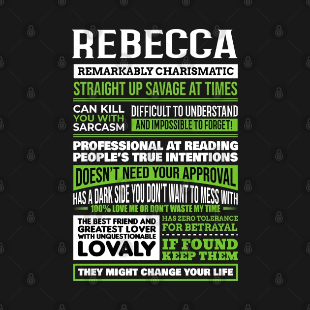 Rebecca by Ban Guns Not Books- Typography fullcolor