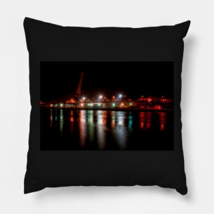 Sunderland Waterfront At Night Pillow