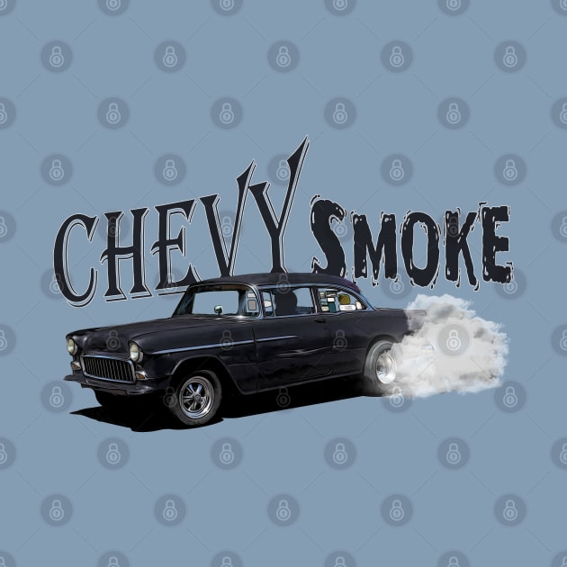 55 Chevy smoke by hotroddude