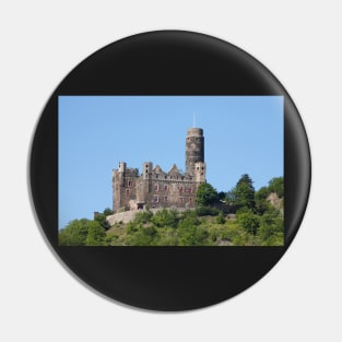 Maus Castle, St. Goarshausen, Rhineland-Palatinate, Rhine, Middle Rhine, Castle Pin