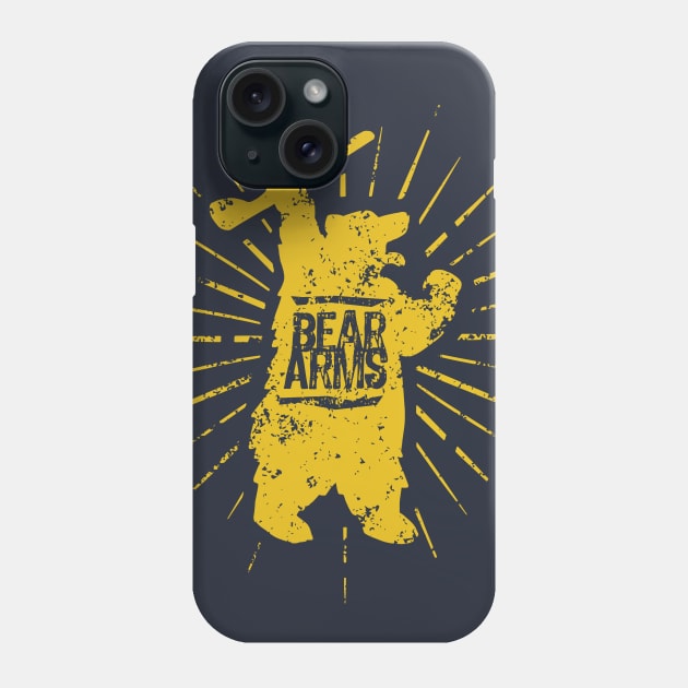 Grizzly Bear Arms Phone Case by Doodl