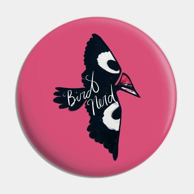 Bird Nerd Pin by bubbsnugg