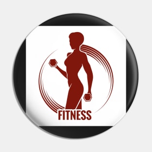 Fitness Logo Pin