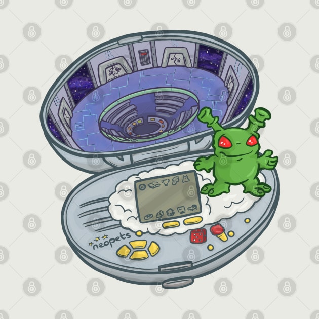 Virtupets Space Station Grundo Pocket Neopet by Jewelia