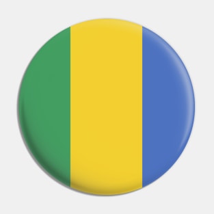 Gabon Flag Emblem Pin