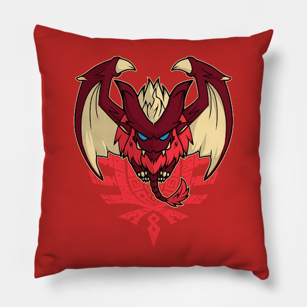 Teostra | Monster Hunter Pillow by YhaniDoriasArts