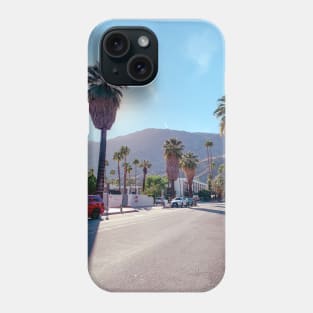 Palm Springs Street View and Mountains Phone Case