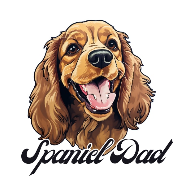 Cocker Spaniel Dad T-Shirt - Dog Lover Gift, Pet Parent Apparel by Baydream