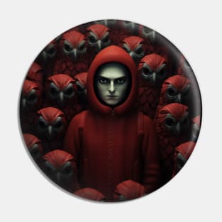 Odd One Out (red) Pin