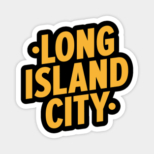 Long Island City Queens Logo - A Minimalist Tribute to Urban Charm Magnet