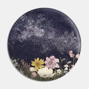 Galaxy in Bloom Colour Version Pin