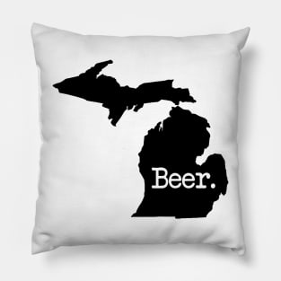 Michigan Beer MI Pillow