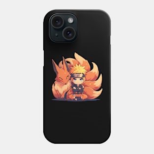 kurama and naruto Phone Case