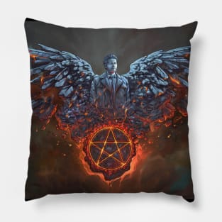 Castiel´s Burning Art Pillow