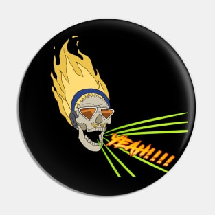 Present Mic Screaming Skull Pin