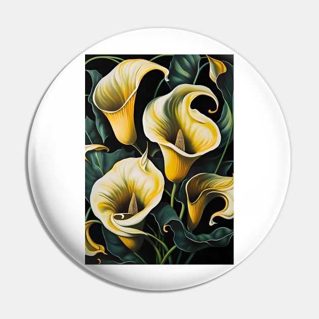 Botanical Flowers #13 Pin by beefyart