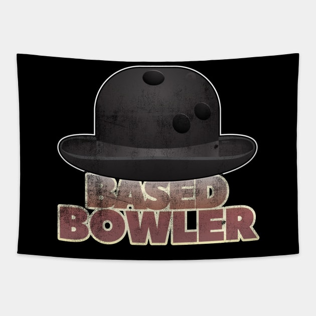 Based Bowler Hat Design Tapestry by DanielLiamGill