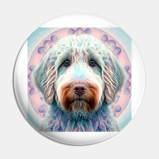 Fractal Design of A Labradoodle Pin