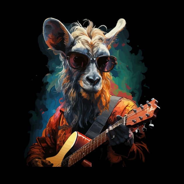 Goat Playing Guitar by JH Mart