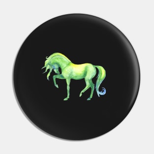 Emerald Horse Pin