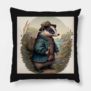 Garden Rustler Badger #3 Pillow