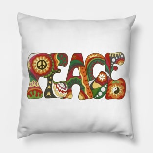 Vintage Psychedelic Peace Pillow