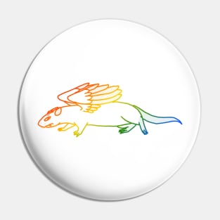 Rat Dragon 2 (Rainbow Version) Pin