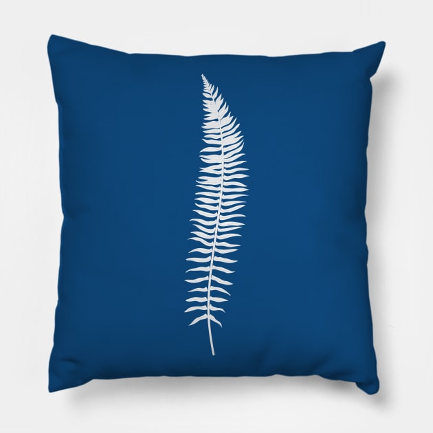 Blue Botanical I Pillow by Seven Trees Design